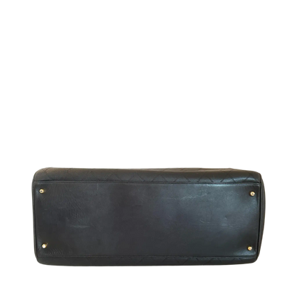 Chanel Supermodel Weekender Leder schwarz Rarität / sehr gut Chanel