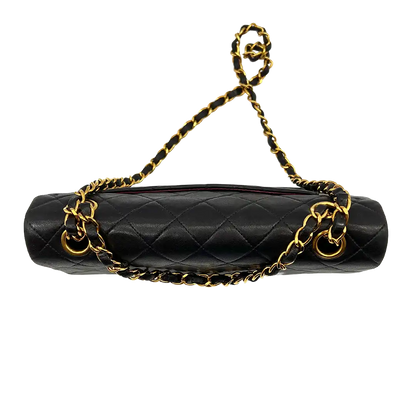 Chanel Timeless Double Flap Small schwarzes Lammleder / sehr gut - Echtheitscheck