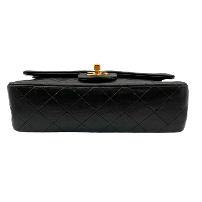 Chanel Timeless Double Flap Small schwarzes Lammleder / sehr gut - Echtheitscheck