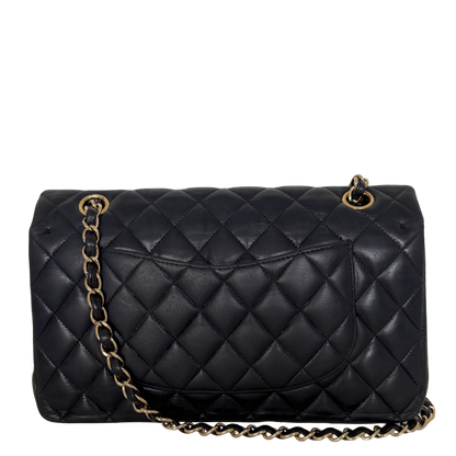 Chanel Vintage Timeless Double Flap Bag Medium schwarz / sehr gut Chanel