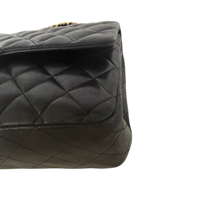 Chanel Vintage Timeless Double Flap Bag Medium schwarz / sehr gut Chanel