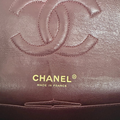 Chanel Vintage Timeless Double Flap Bag Medium schwarz / sehr gut Chanel