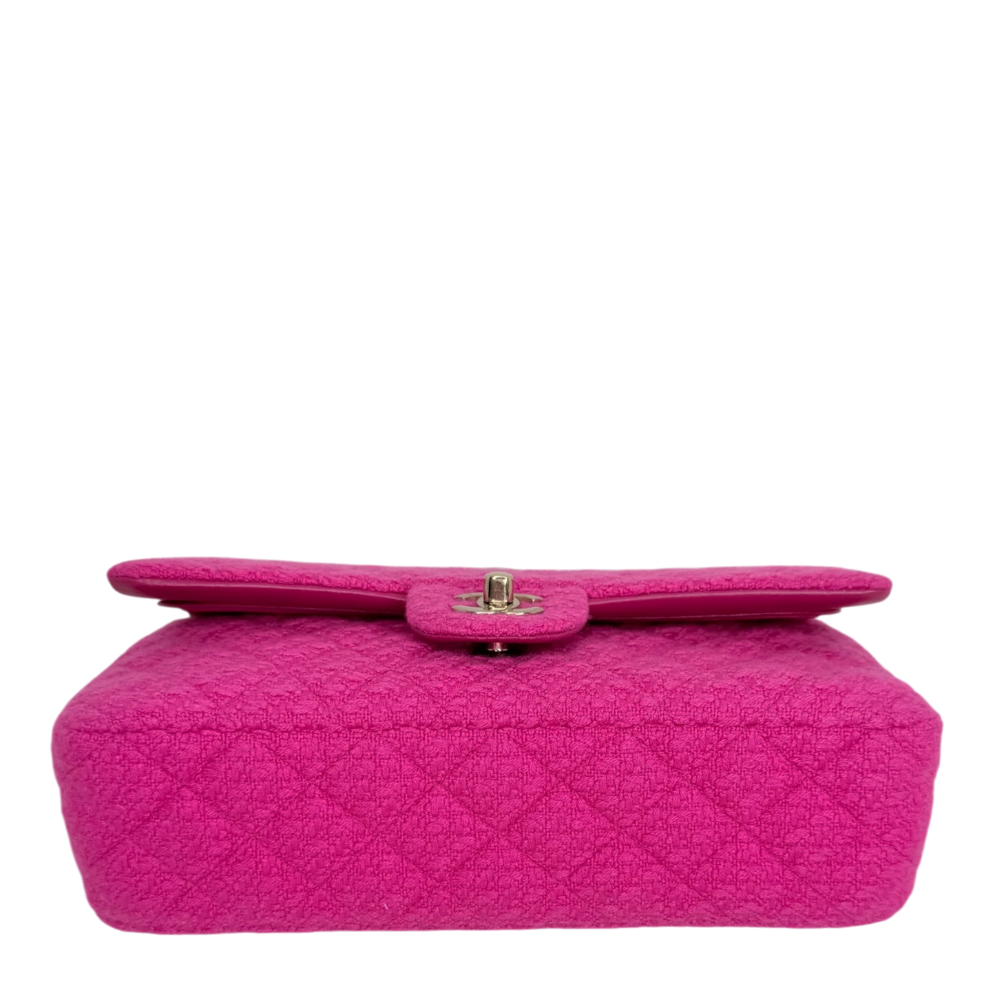 Chanel Timeless Double Flapbag Medium Tweed Pink 2022 Chanel