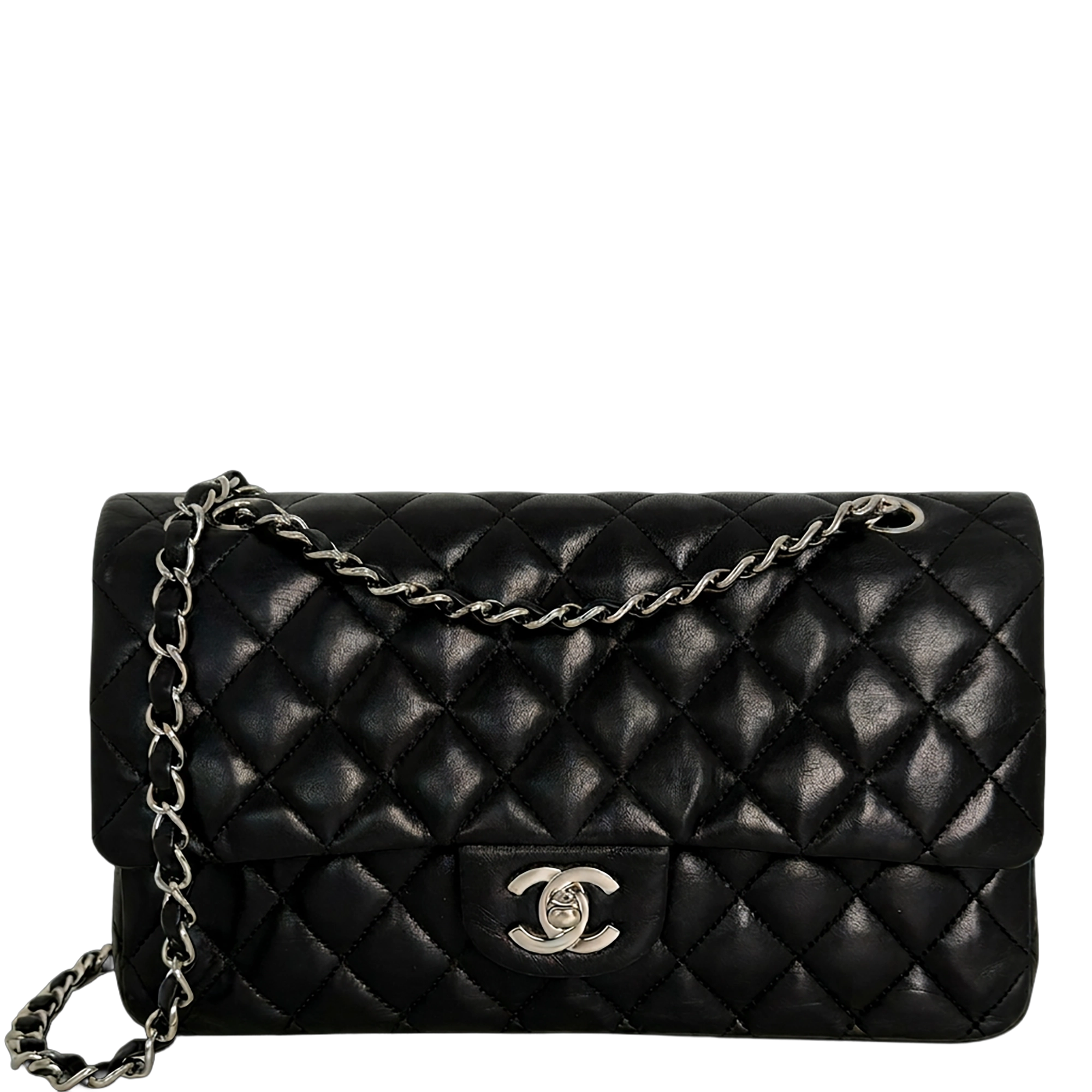 Chanel Timeless Medium Doubleflap Bag Lammleder schwarz / sehr gut Chanel