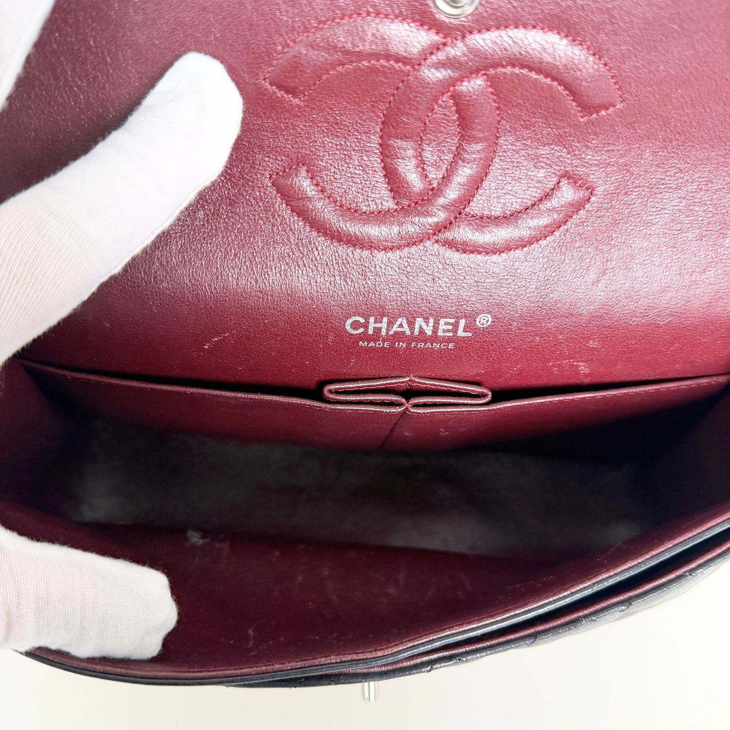 Chanel Timeless Medium Doubleflap Bag Lammleder schwarz / sehr gut Chanel