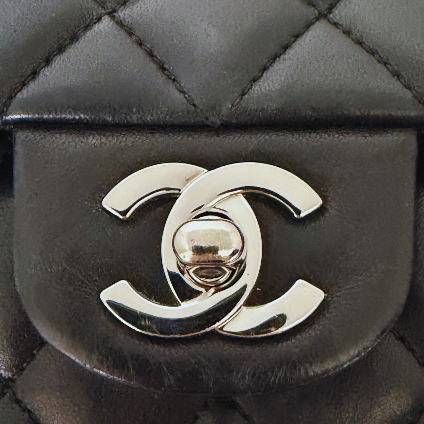 Chanel Timeless Medium Doubleflap Bag Lammleder schwarz / sehr gut Chanel