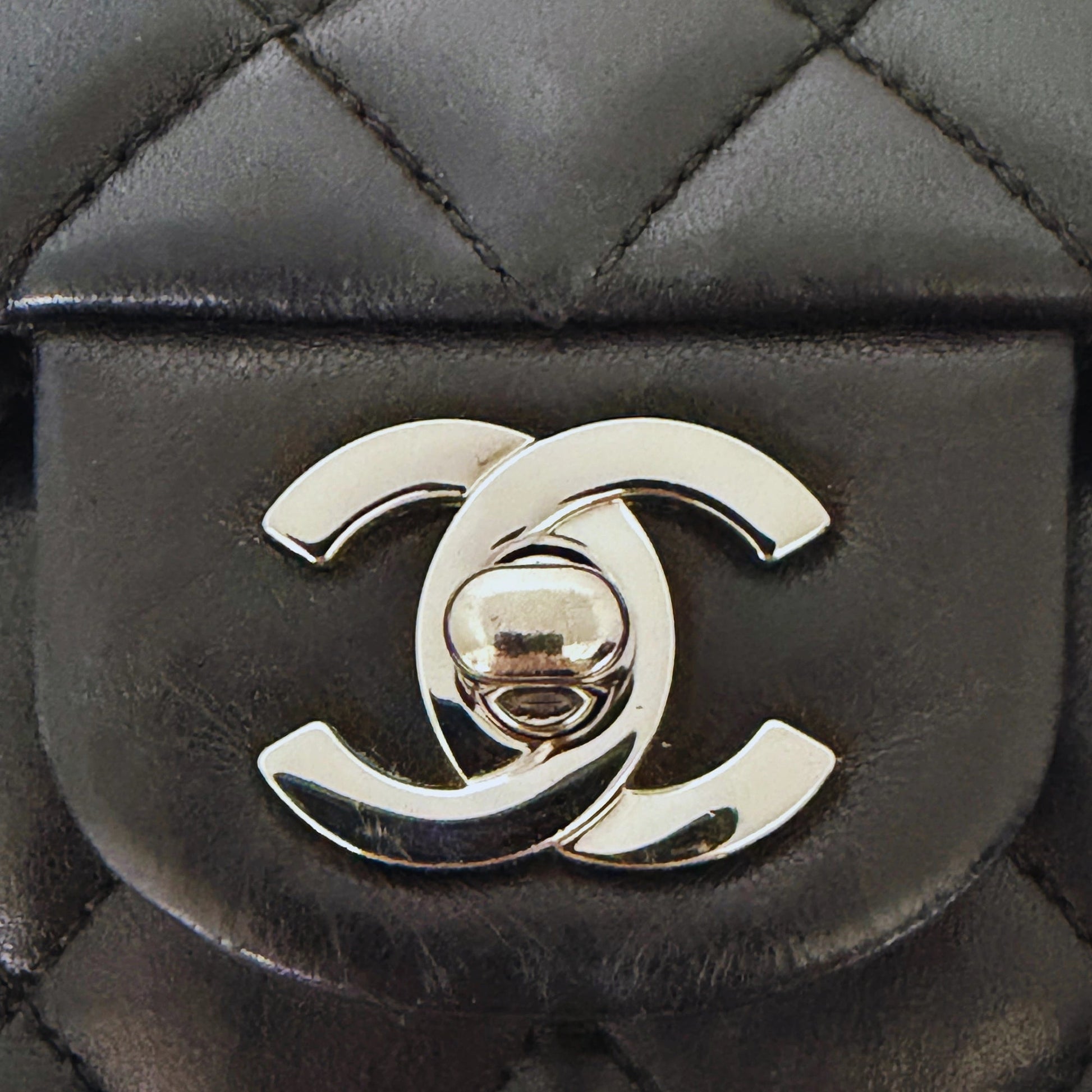 Chanel Timeless Medium Doubleflap Bag Lammleder schwarz / sehr gut Chanel