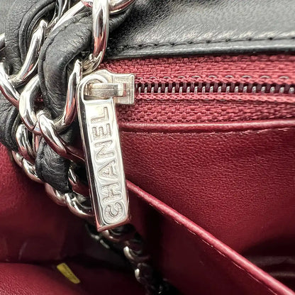 Chanel Timeless Jumbo Single Flap Bag Handtasche 2010 schwarz Lammleder / sehr gut Chanel