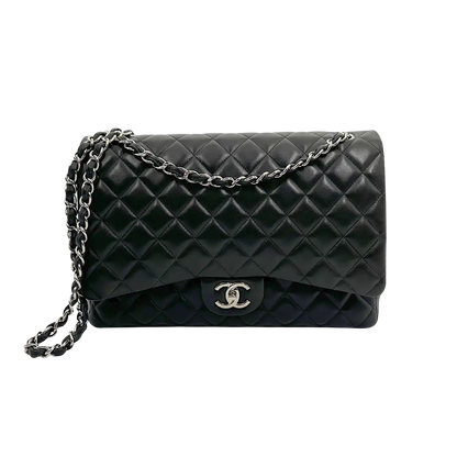 Chanel Timeless Jumbo Double Flap Bag 2011 schwarz Lammleder / sehr gut Chanel
