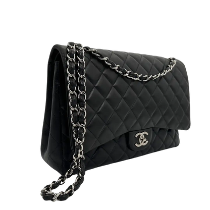 Chanel Timeless Jumbo Double Flap Bag 2011 schwarz Lammleder / sehr gut Chanel
