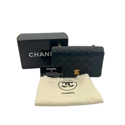 Chanel Timeless Classic Mini Tasche schwarz Vintage / sehr gut Chanel