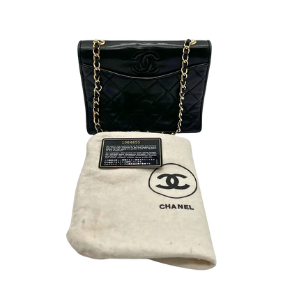 Chanel Vintage Schultertasche schwarz / gut Chanel