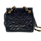 Chanel Mini Vintage Handtasche schwarz Leder / sehr gut Chanel