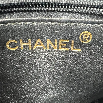 Chanel Mini Vintage Handtasche schwarz Leder / sehr gut Chanel