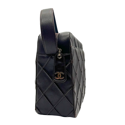 Chanel Vintage Schultertasche dunkelbraun / sehr gut Chanel