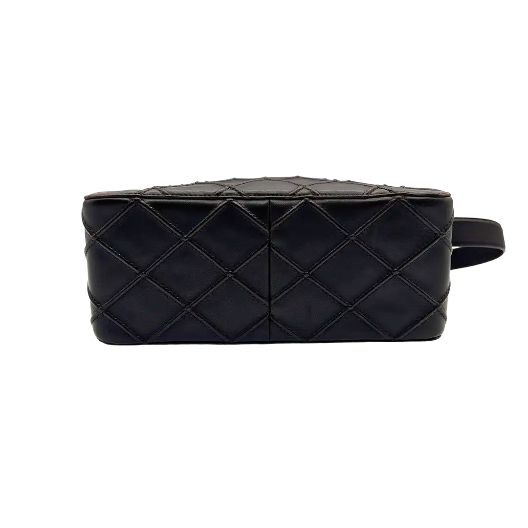 Chanel Vintage Schultertasche dunkelbraun / sehr gut Chanel