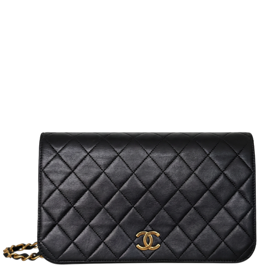 Chanel Timeless Wallet on Chain WOC Lammleder  Vintage Schwarz / sehr gut Chanel