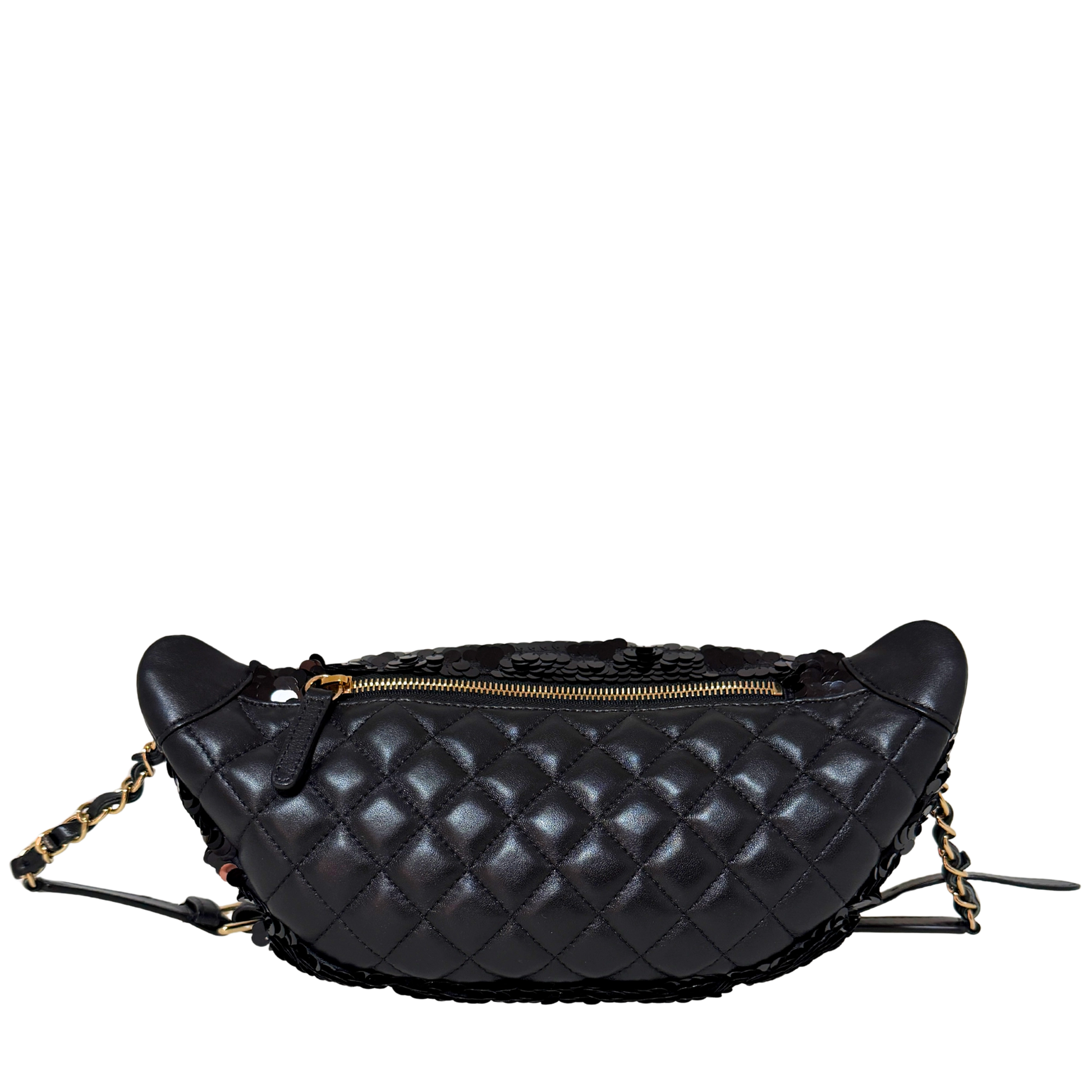 Chanel CC Waistbag Pailetten schwarz Fullset / sehr gut Chanel