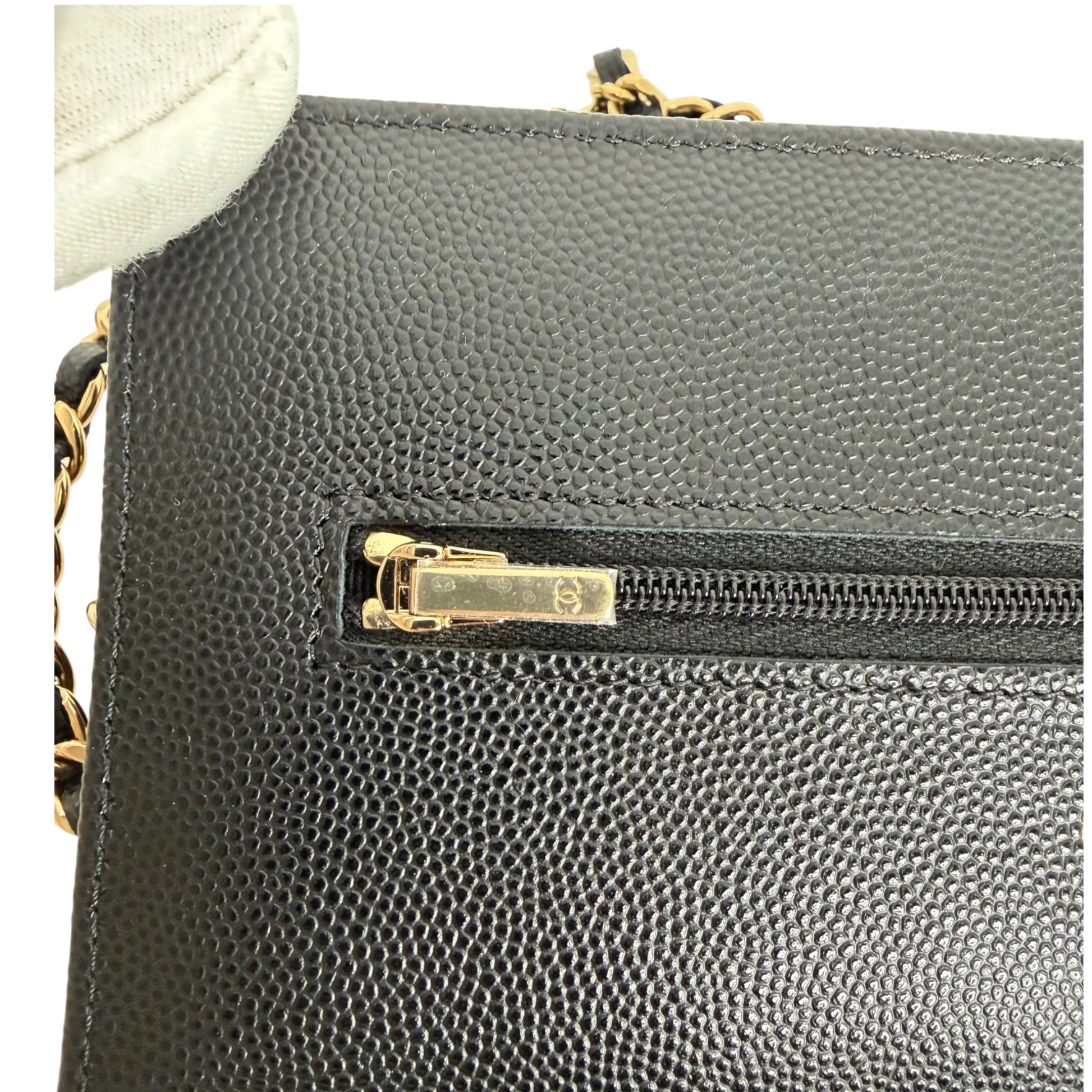 Chanel Wallet on Chain Kaviarleder schwarz GHW 2024 limited Edition Chanel