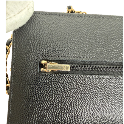 Chanel Wallet on Chain Kaviarleder schwarz GHW 2024 limited Edition Chanel
