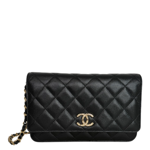Chanel Wallet on Chain Kaviarleder schwarz GHW 2024 limited Edition