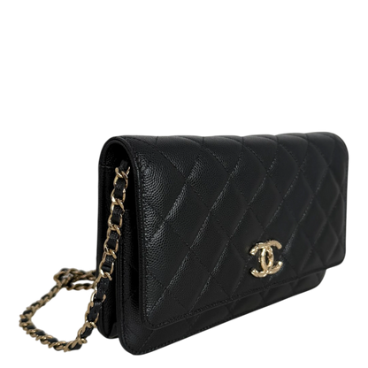 Chanel Wallet on Chain Kaviarleder schwarz GHW 2024 limited Edition Chanel