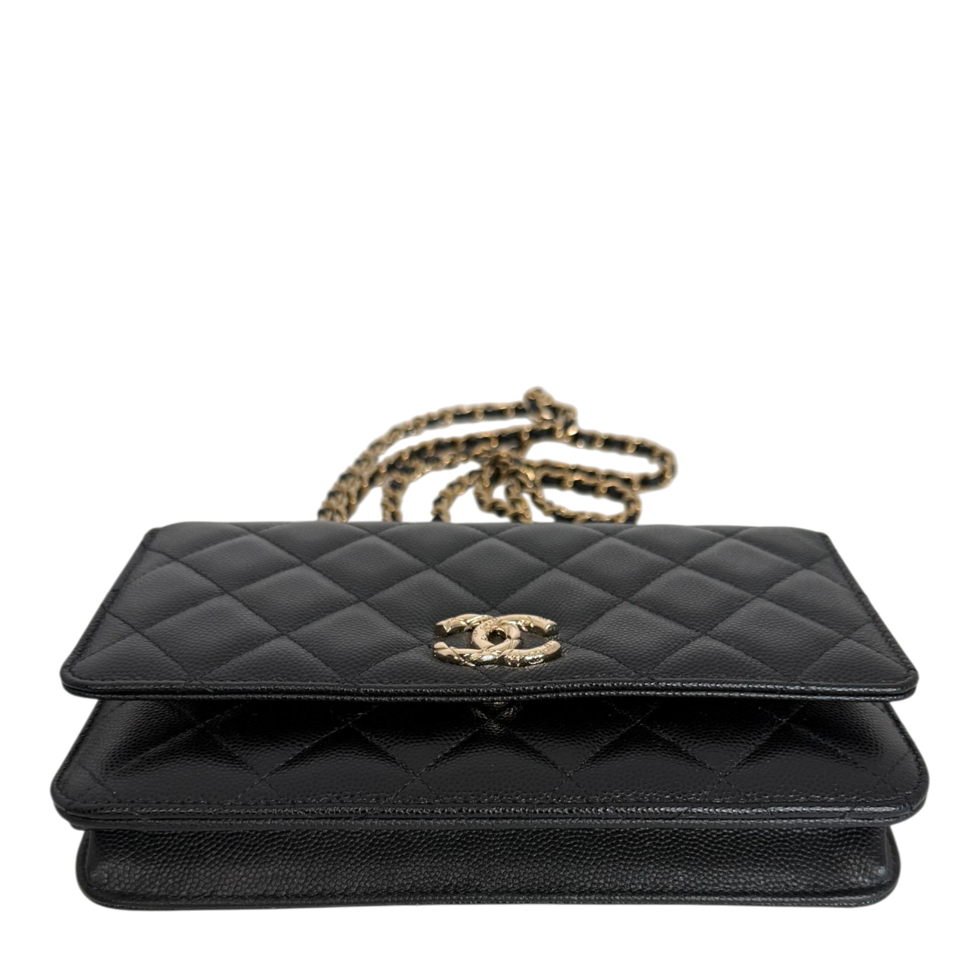 Chanel Wallet on Chain Kaviarleder schwarz GHW 2024 limited Edition Chanel