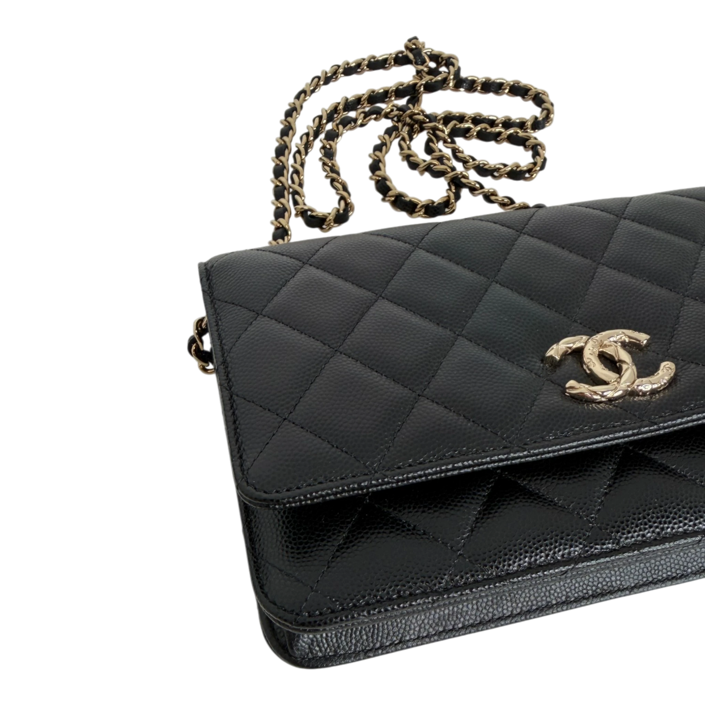 Chanel Wallet on Chain Kaviarleder schwarz GHW 2024 limited Edition Chanel