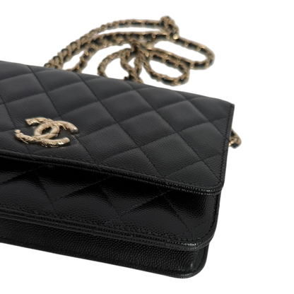 Chanel Wallet on Chain Kaviarleder schwarz GHW 2024 limited Edition Chanel