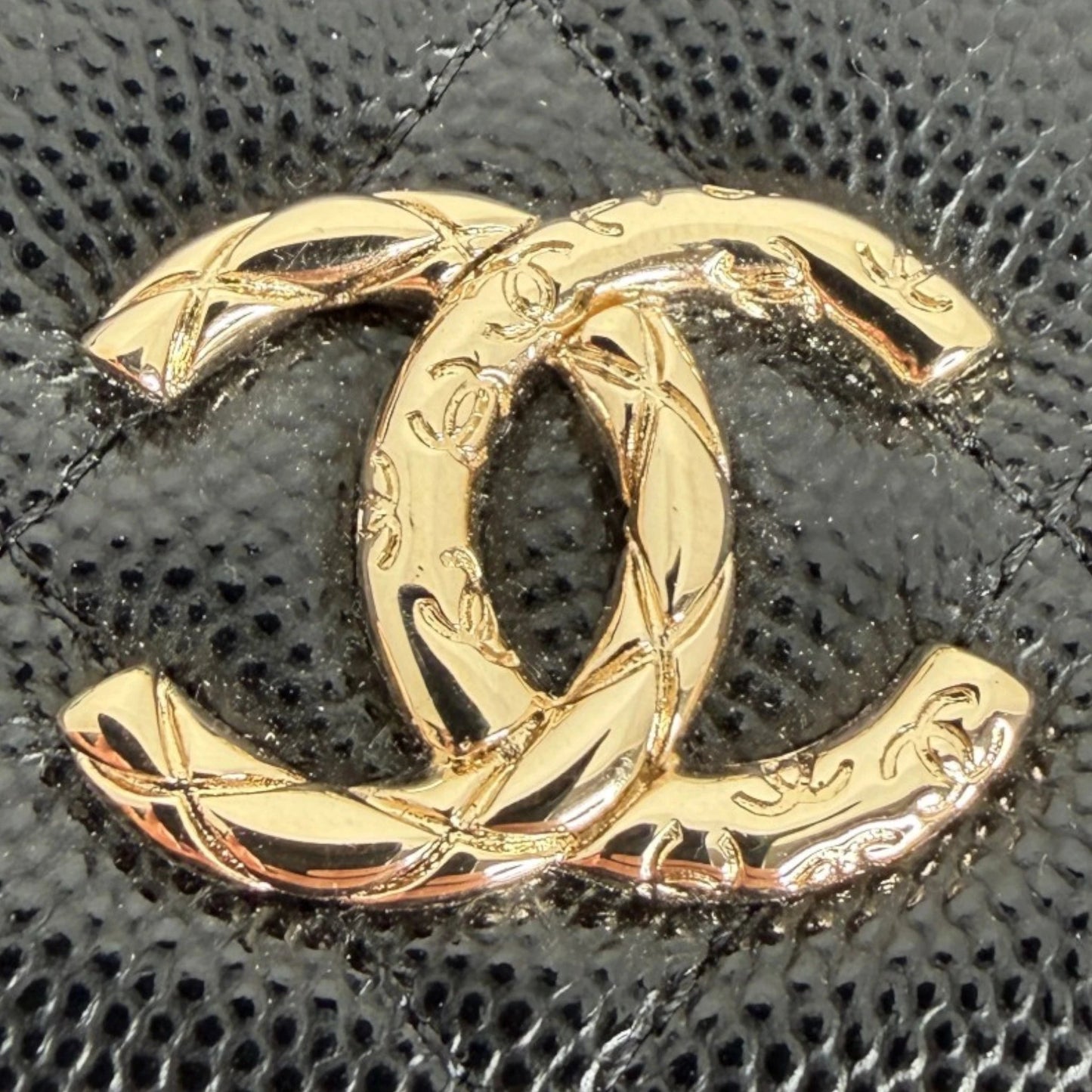 Chanel Wallet on Chain Kaviarleder schwarz GHW 2024 limited Edition Chanel