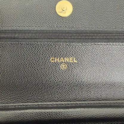 Chanel Wallet on Chain Kaviarleder schwarz GHW 2024 limited Edition Chanel
