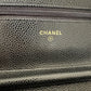 Chanel Wallet on Chain Bag Kaviar Leder schwarz goldene Hardware / neuwertig Chanel