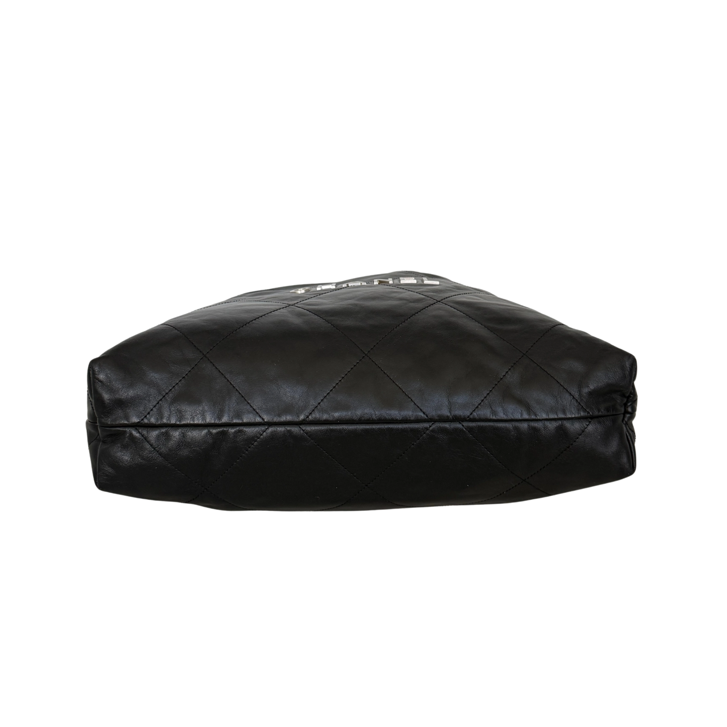 Chanel 22 mittelgroße Hobobag aus Kalbsleder Schwarz silberne Hardware / neuwertig Chanel