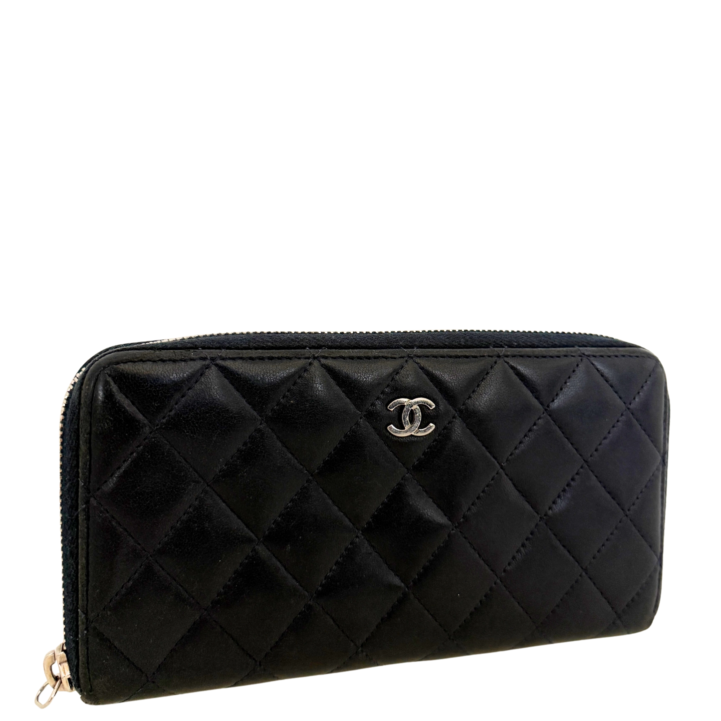 Chanel CC zip-around Geldbörse Dunkelblau / gut Louis Vuitton