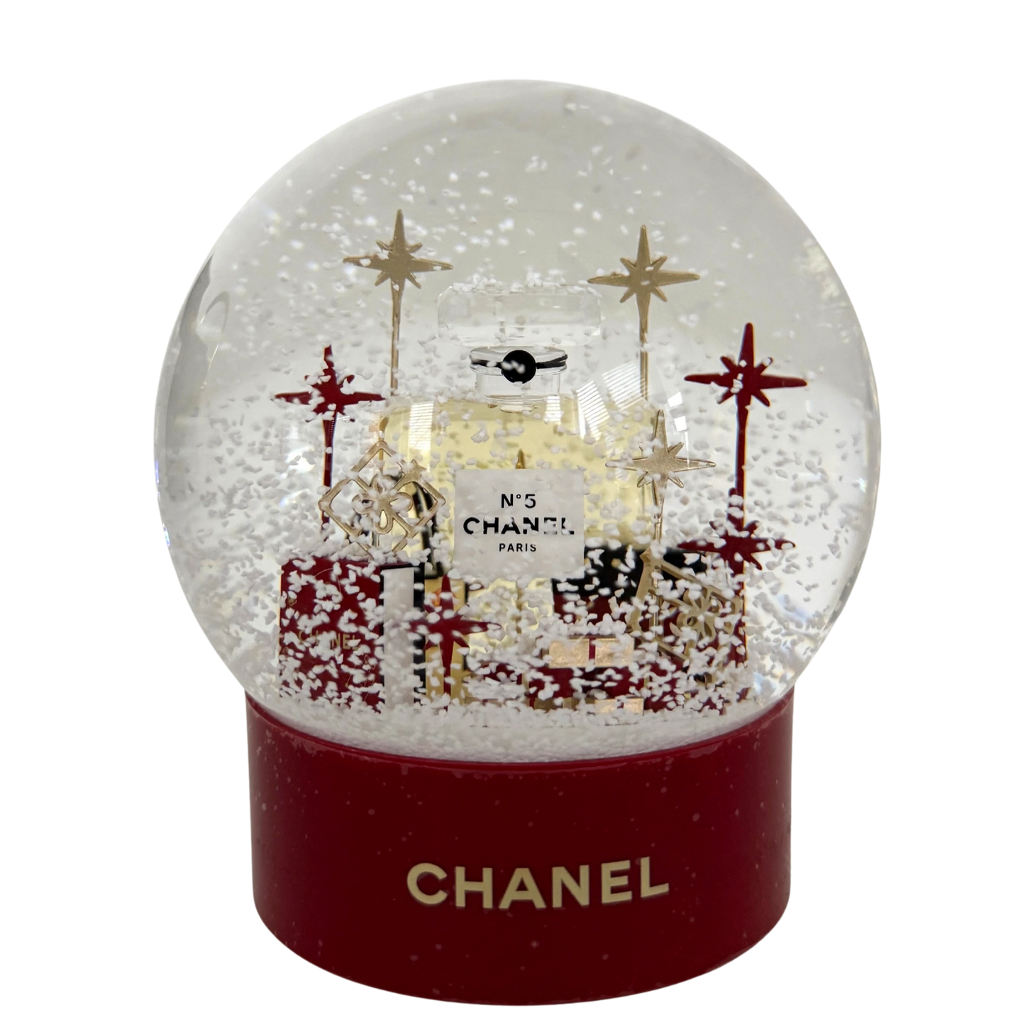 Chanel Schneekugel 2022 Rot / neuwertig Chanel