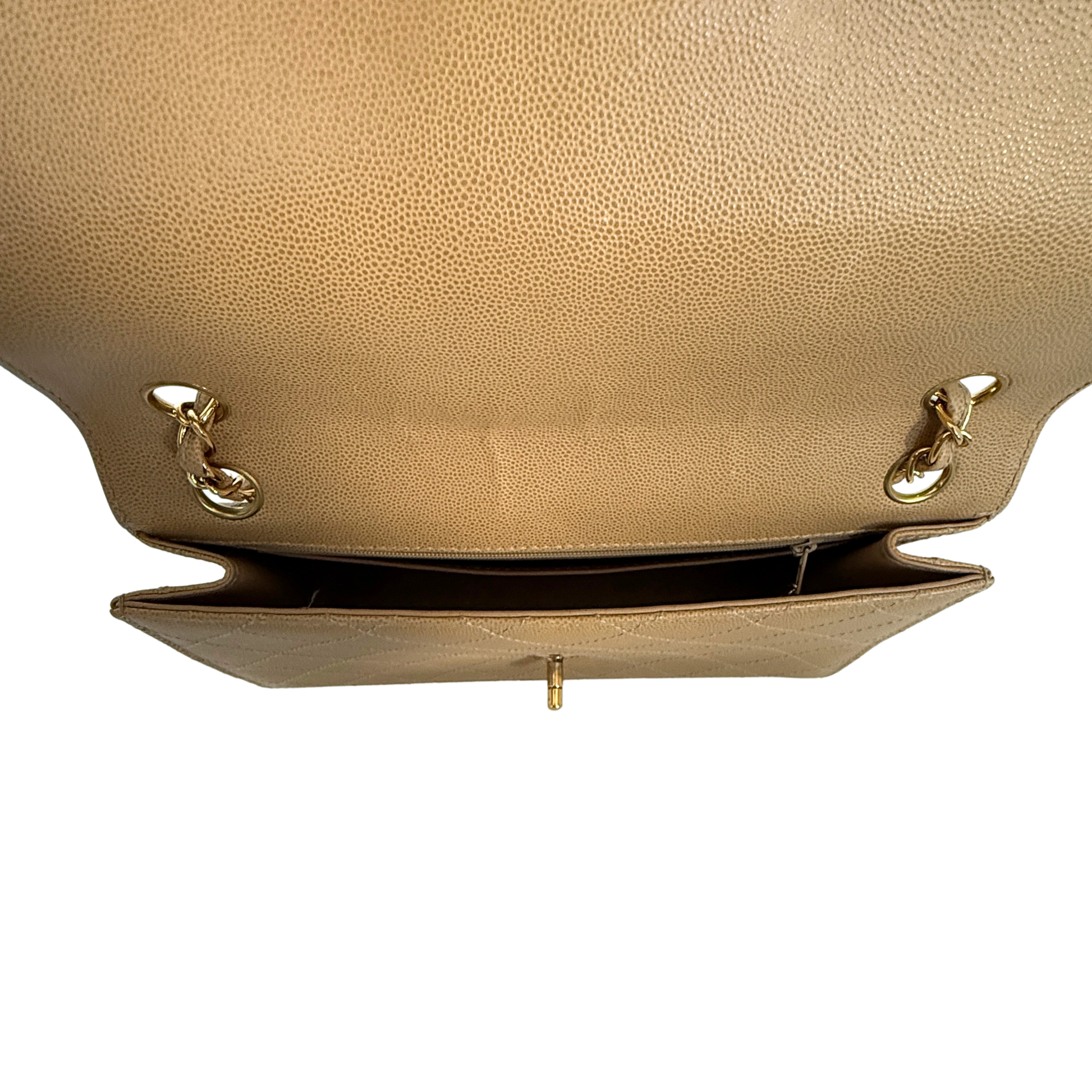 Chanel Classic Flap Bag Beige / akzeptabel Chanel