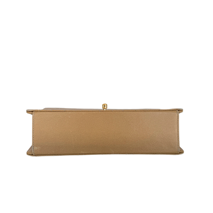 Chanel Classic Flap Bag Beige / akzeptabel Chanel