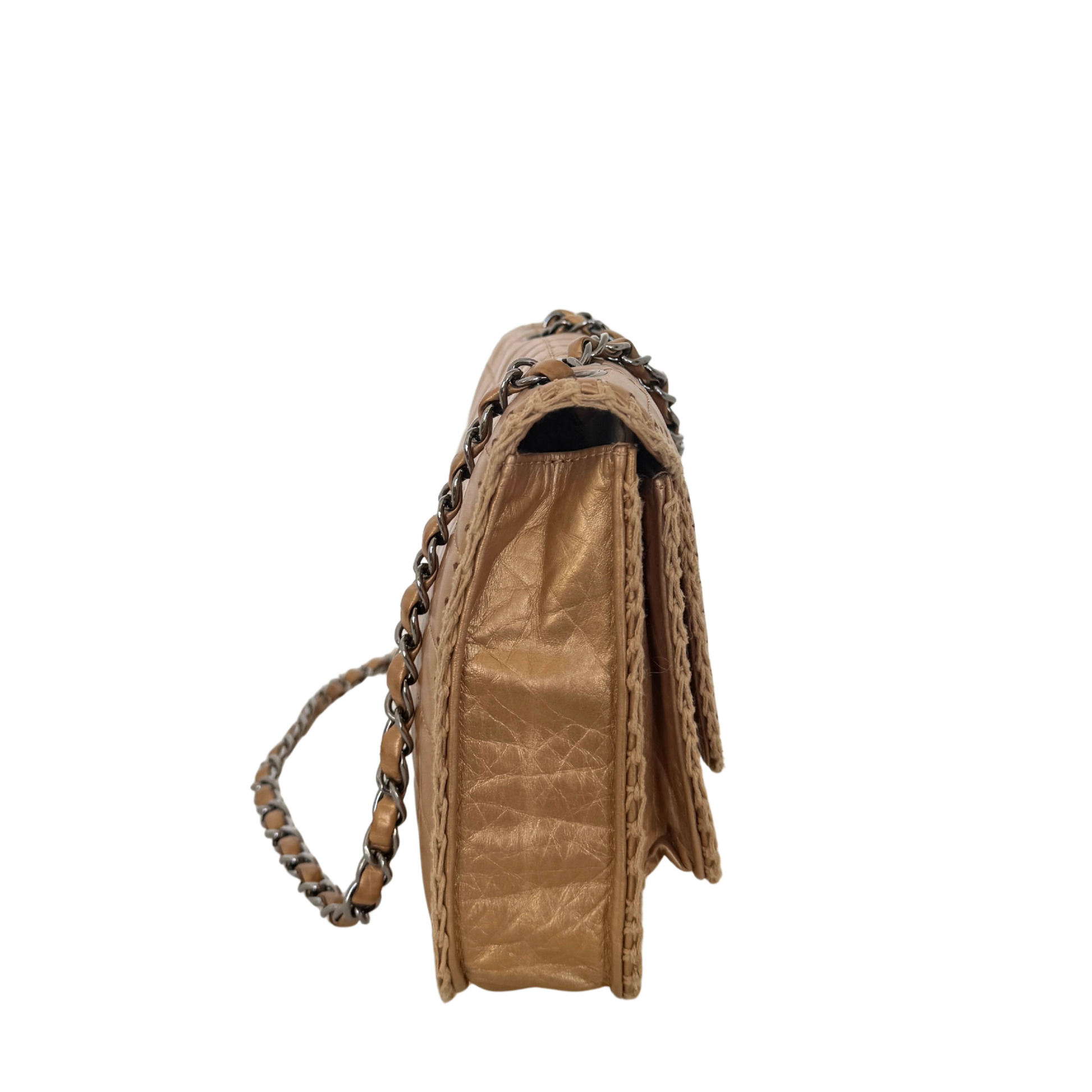 Chanel Whipstitch Flap Bag Gold / gut Chanel