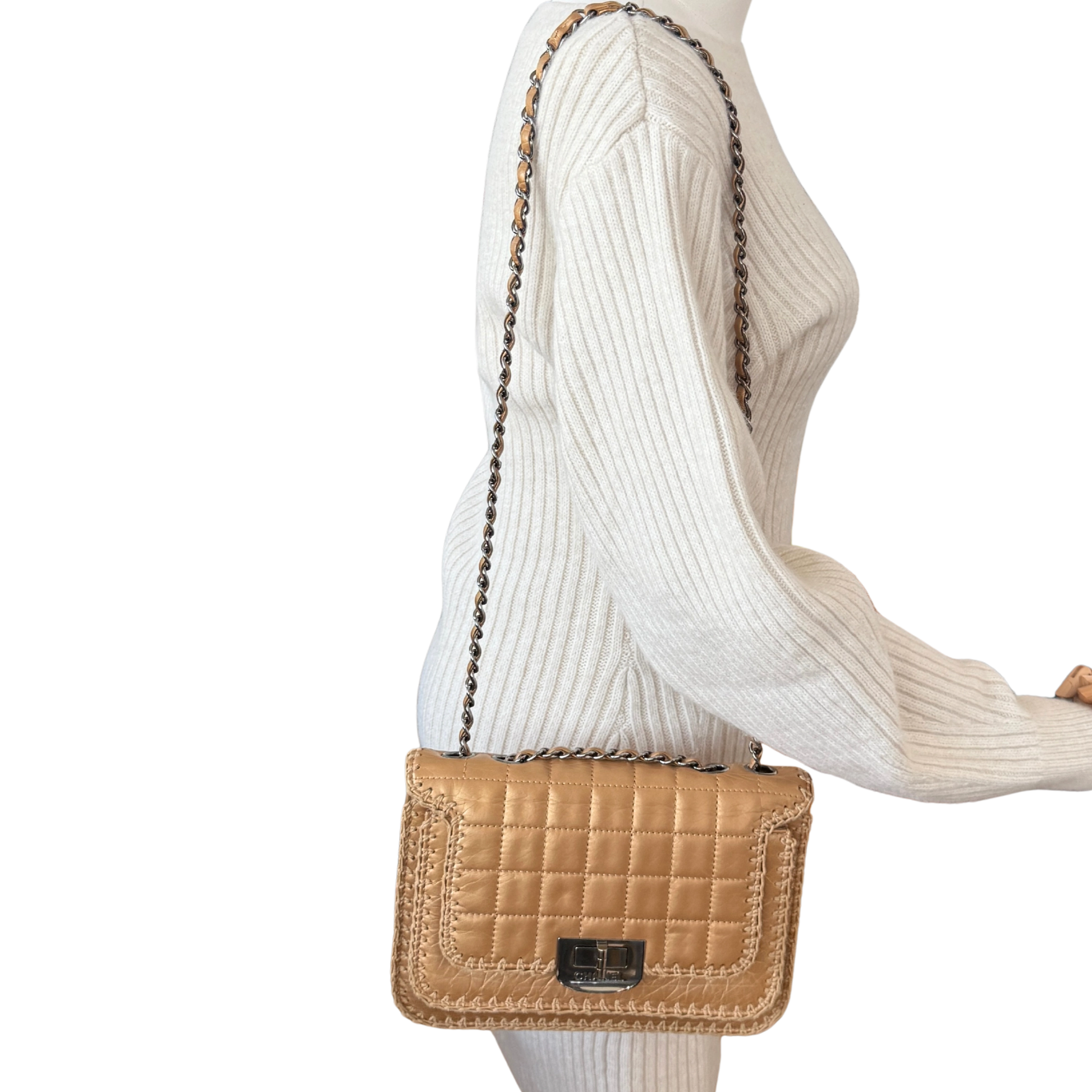 Chanel Whipstitch Flap Bag Gold / gut Chanel