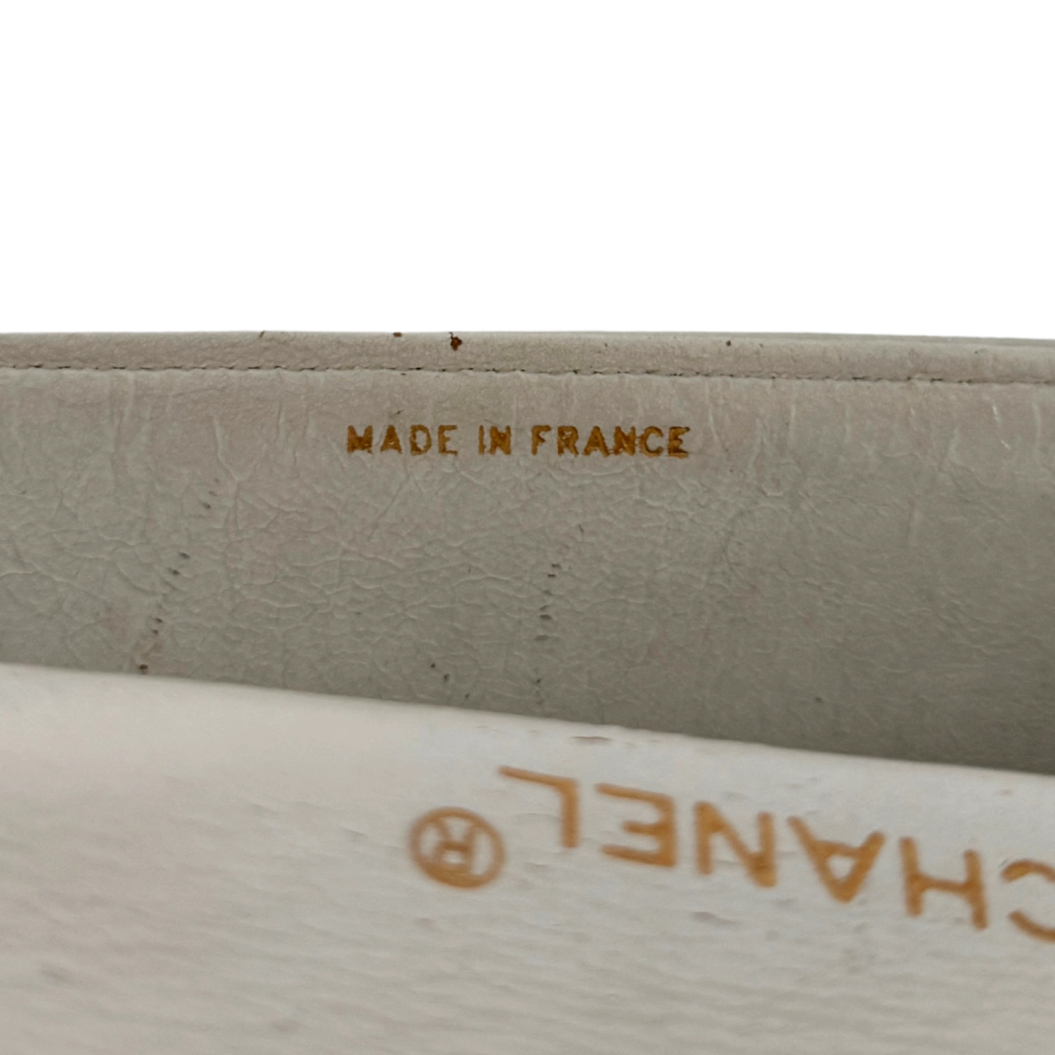 Chanel Timeless Single Flap Small Weiß / akzeptabel Chanel