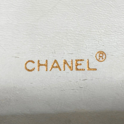Chanel Timeless Single Flap Small Weiß / akzeptabel Chanel