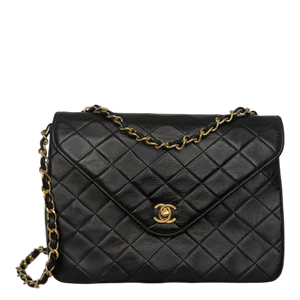 Chanel Classic Envelope Tasche Lammleder schwarz
