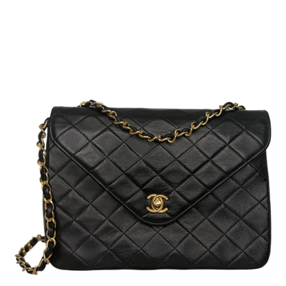 Chanel Classic Envelope Tasche Lammleder schwarz Chanel