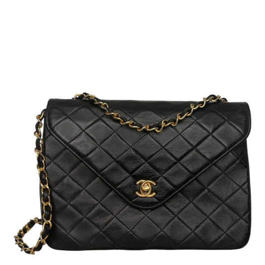 Chanel Classic Envelope Tasche Lammleder schwarz Chanel