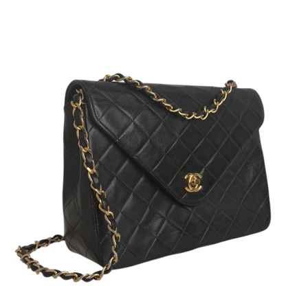 Chanel Classic Envelope Tasche Lammleder schwarz Chanel