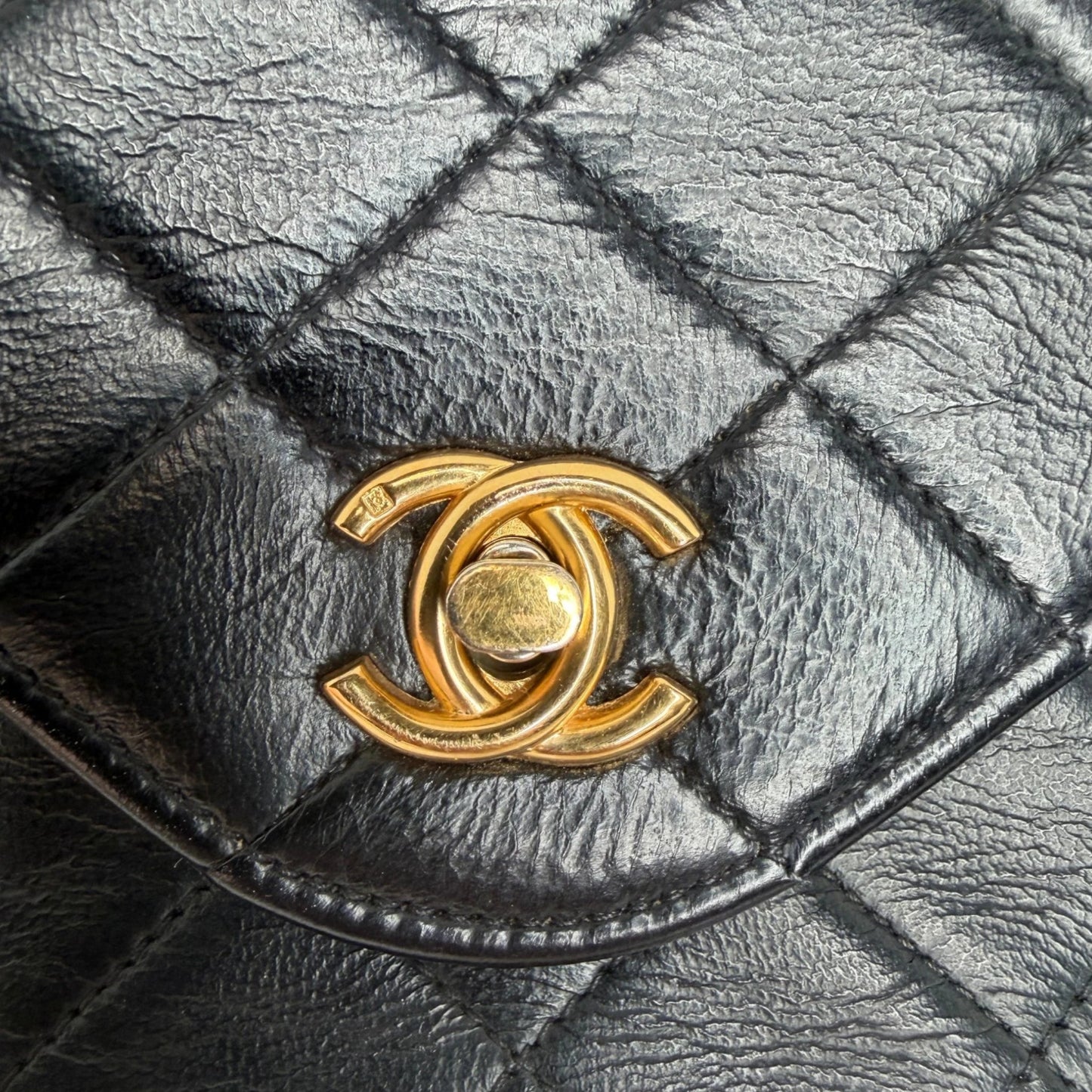 Chanel Classic Envelope Tasche Lammleder schwarz Chanel