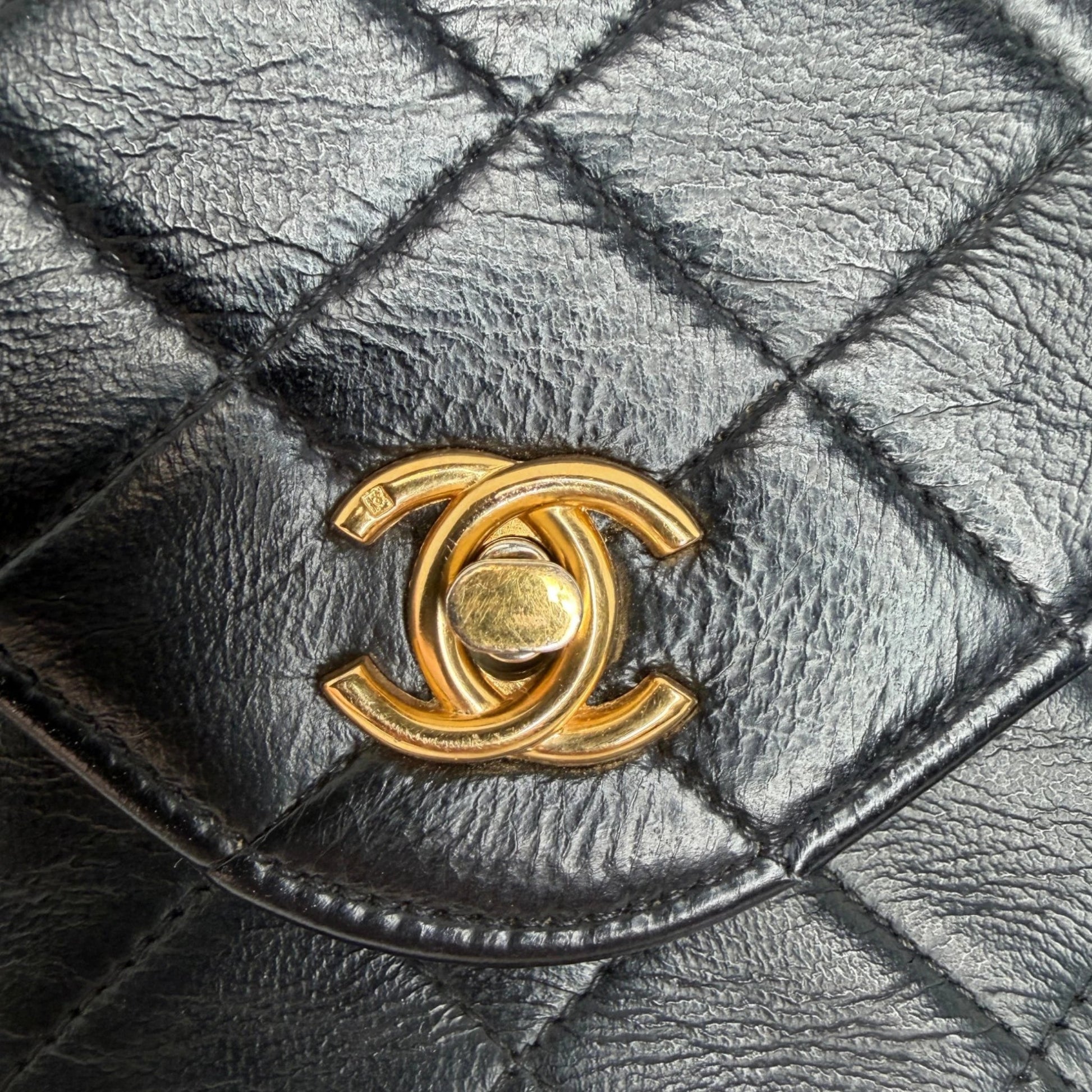 Chanel Classic Envelope Tasche Lammleder schwarz Chanel