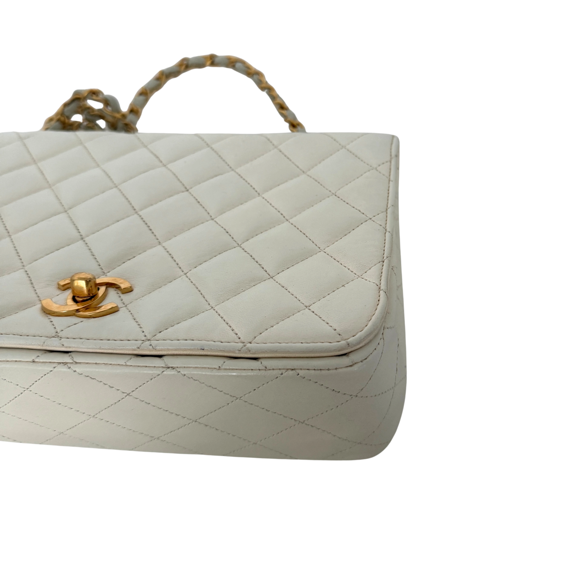 Chanel Timeless Single Flap Small Weiß / gut Chanel
