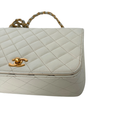 Chanel Timeless Single Flap Small Weiß / gut Chanel