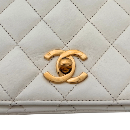 Chanel Timeless Single Flap Small Weiß / gut Chanel